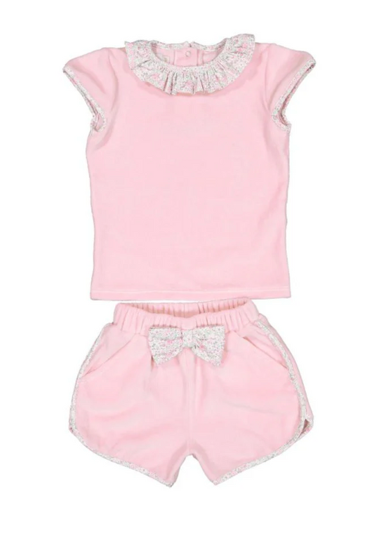 Pink Ditsy Floral Girl Cover Up