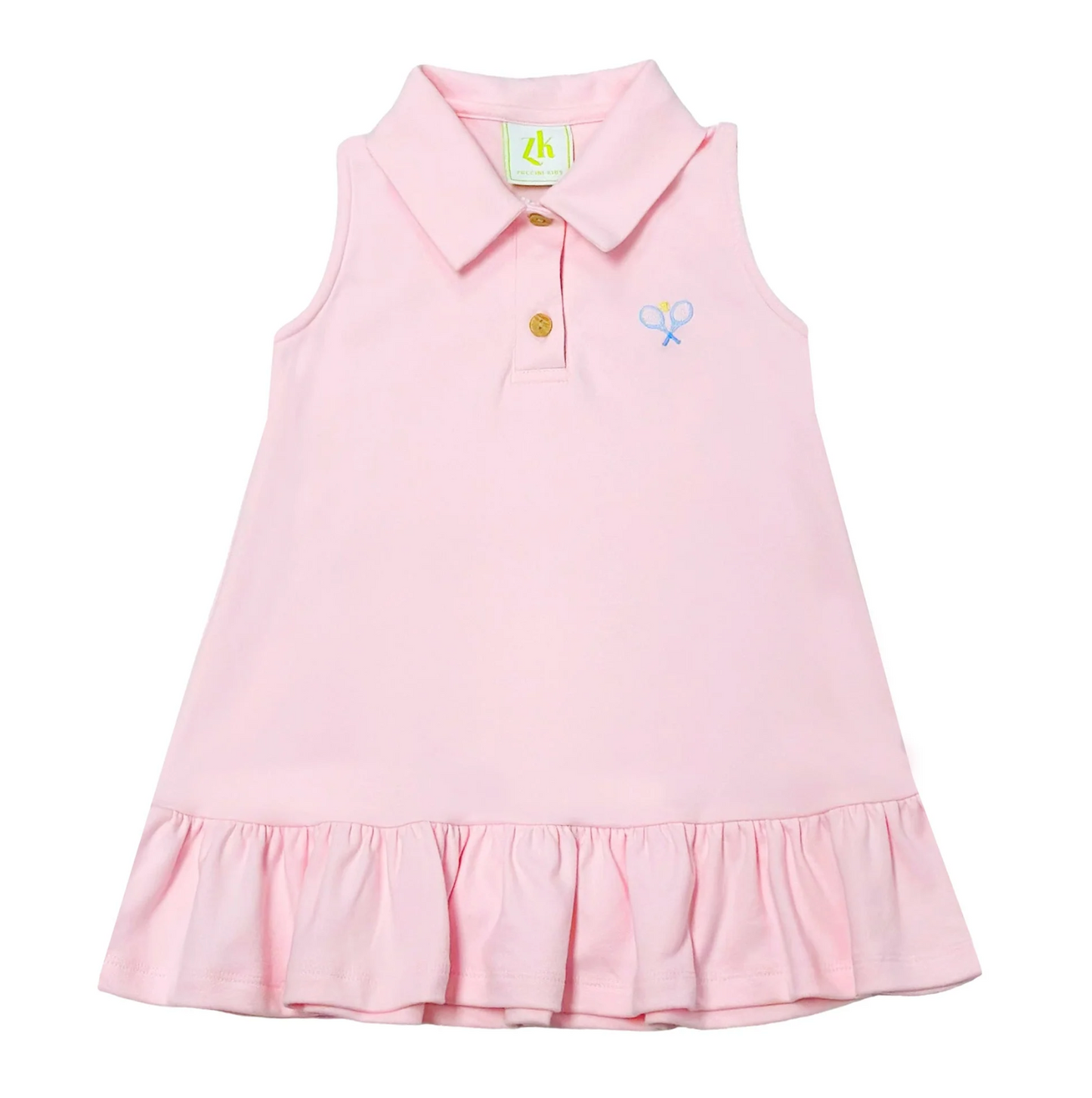 Tennis Adeline Dress, Pink Knit