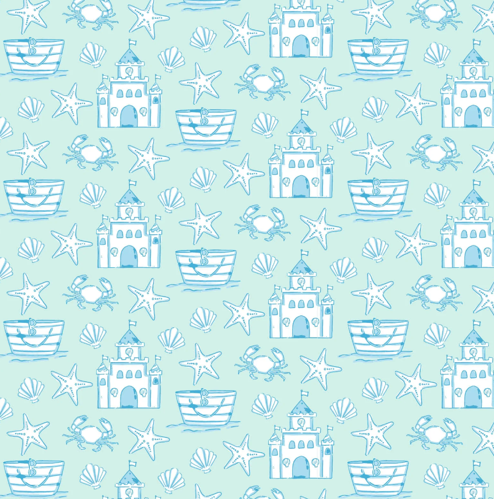 Reid Bubble Sandcastles Blue