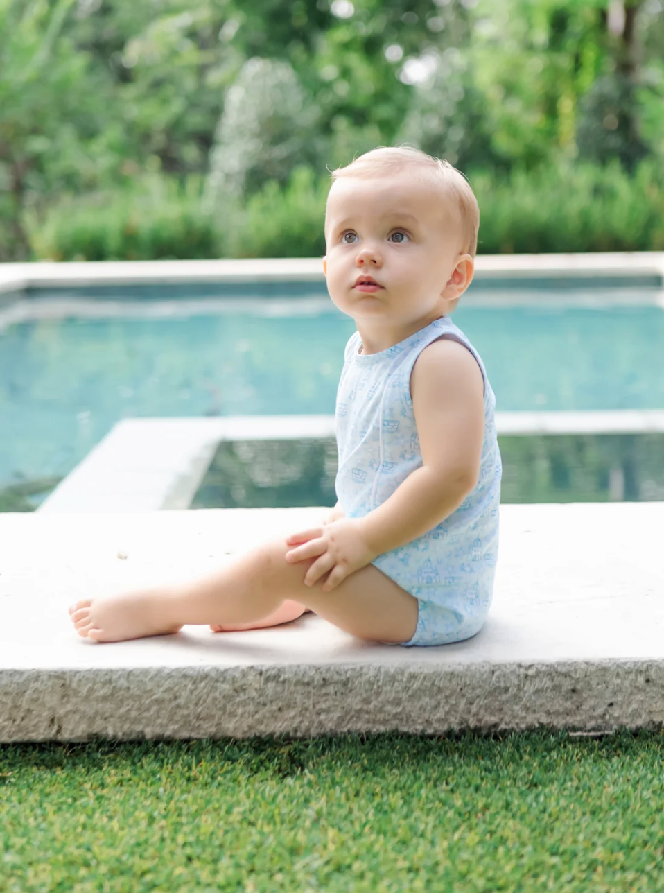 Reid Bubble Sandcastles Blue