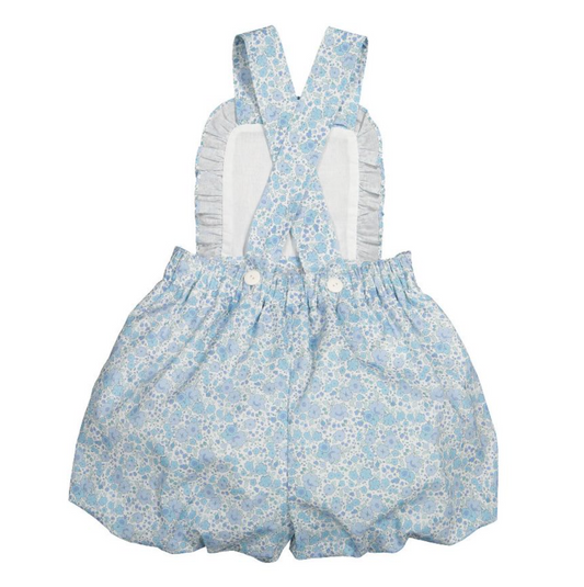 Blue Ditsy Floral Shortall