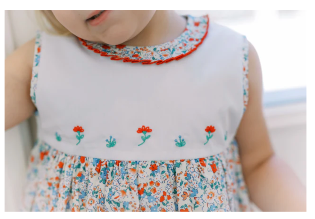 Rosie Red Floral Bloomer Set