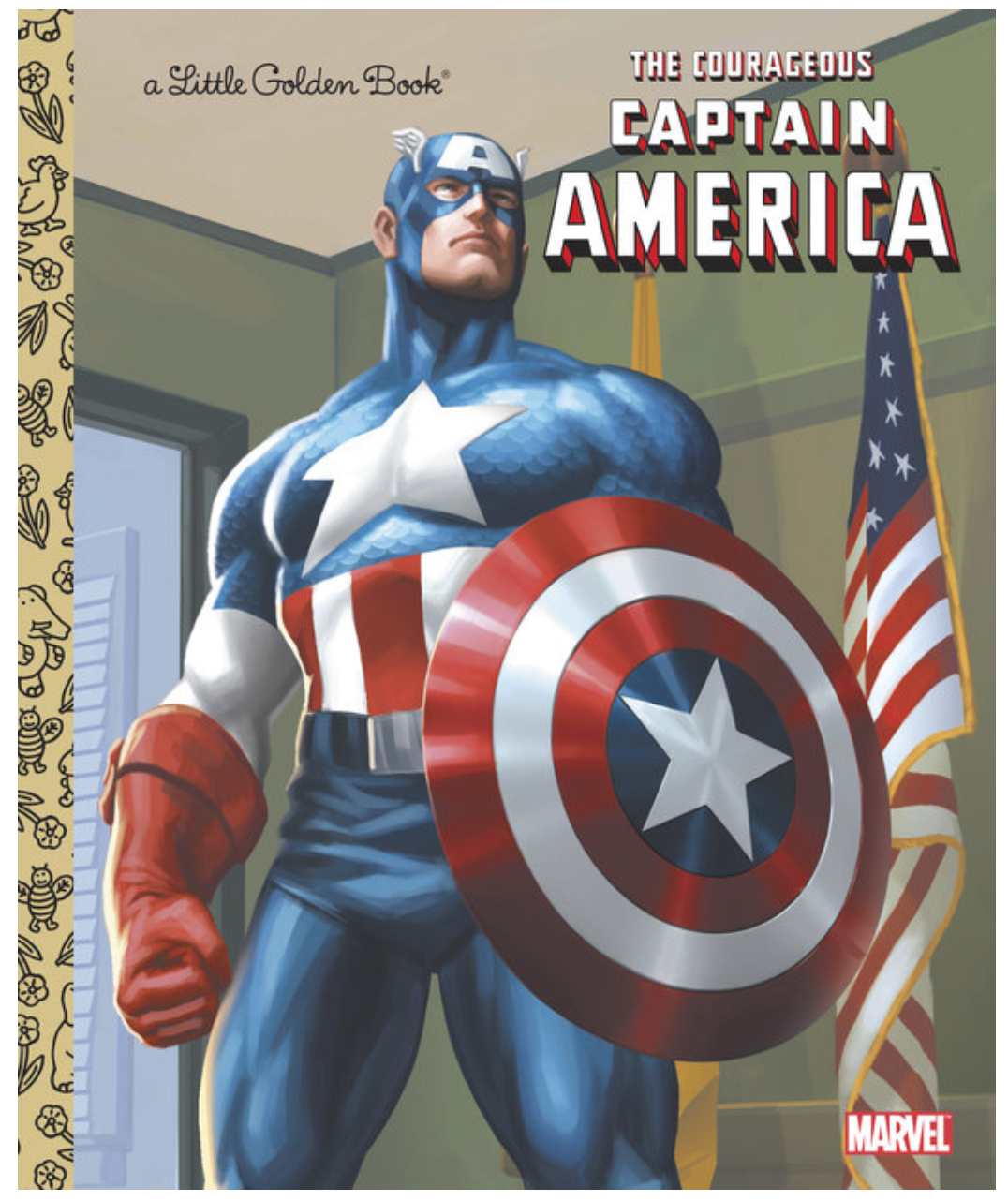 A Little Golden Book: The Courageous Captain America