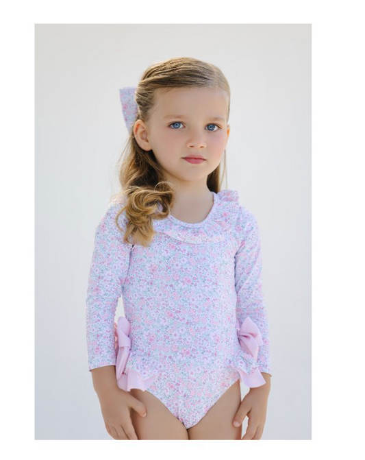 Pink Ditsy Floral Rashguard