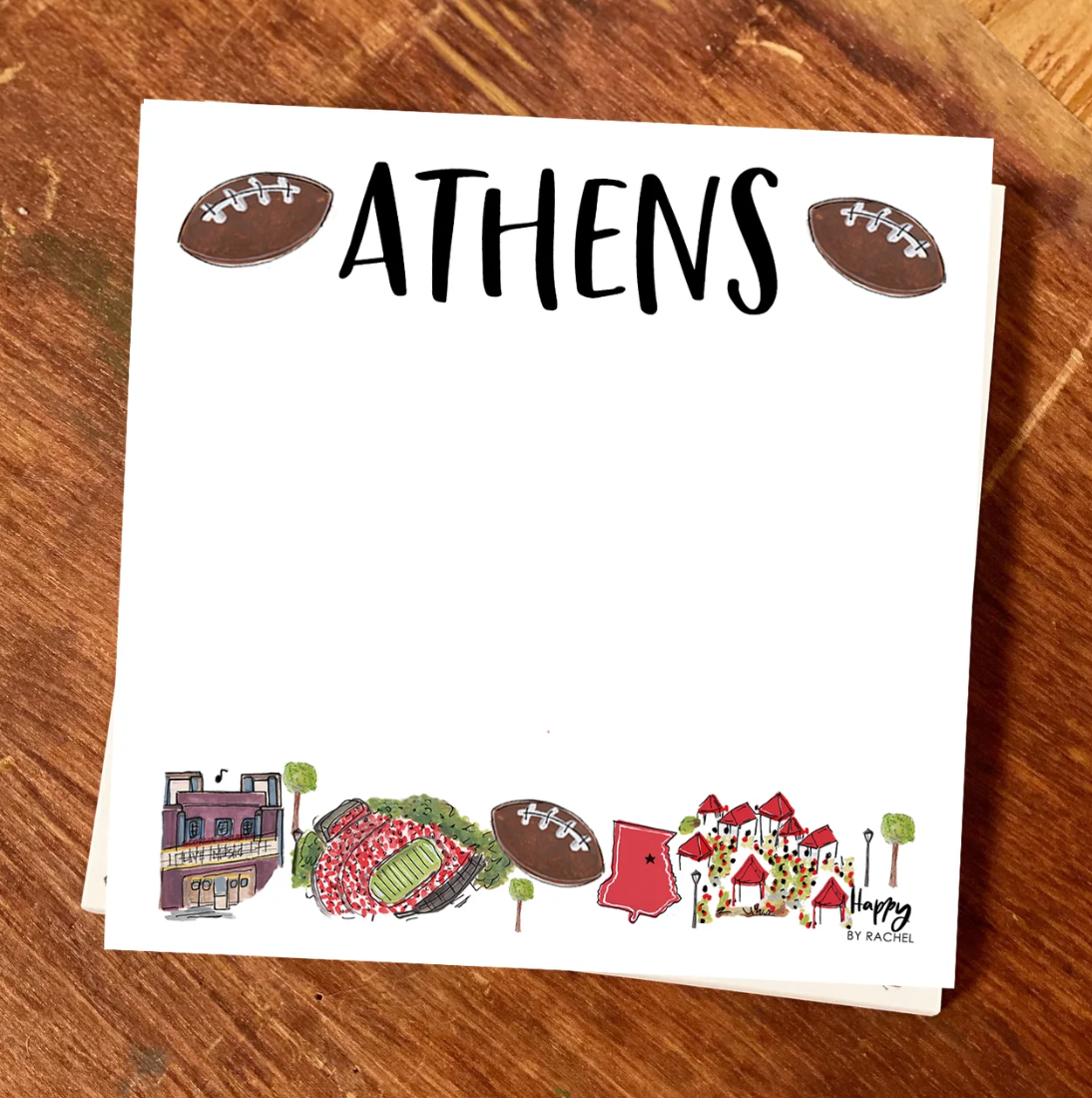 Athens, GA Chunky Notepad