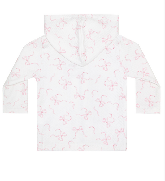 Charming Bows Print Jacquard Jacket