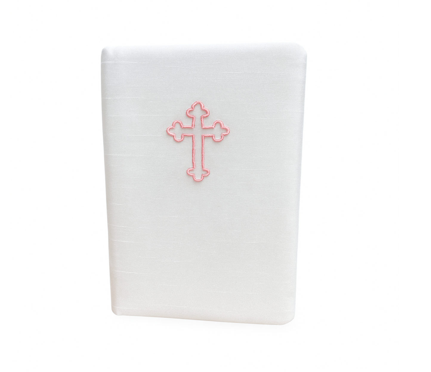 Children’s Bible in Shantung with Cross, Pink