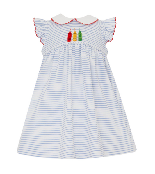 Crayons Blue Stripe Knit Dress