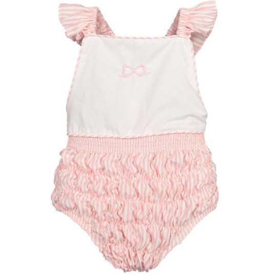 Bubble Gum Cotton Frilled Swimsuit