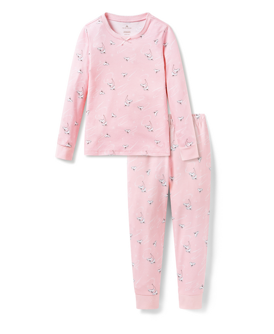 Girls Pima Snug Fit Pajama in Winter Skates