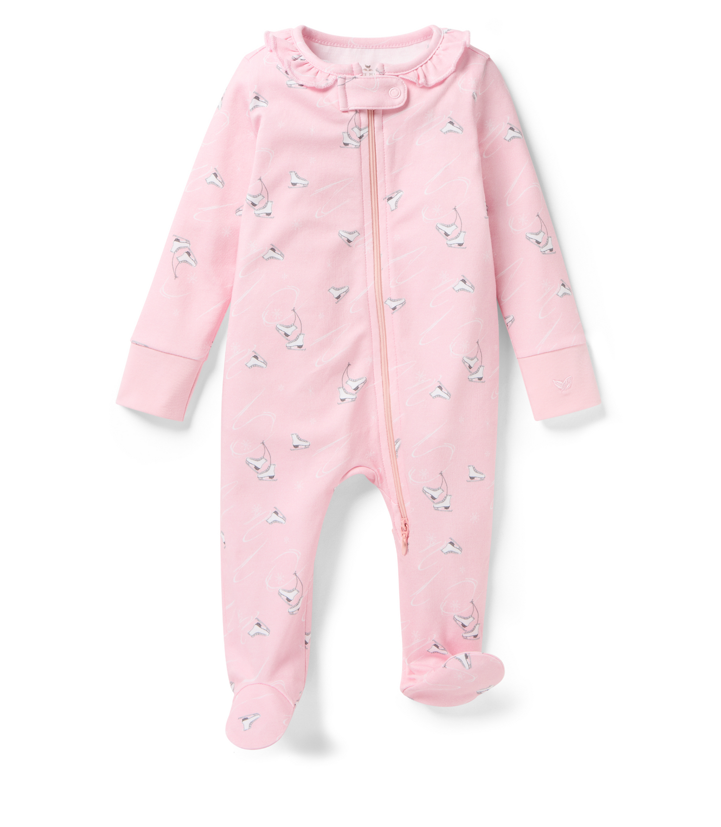 Baby's Pima Romper in Winter Skates