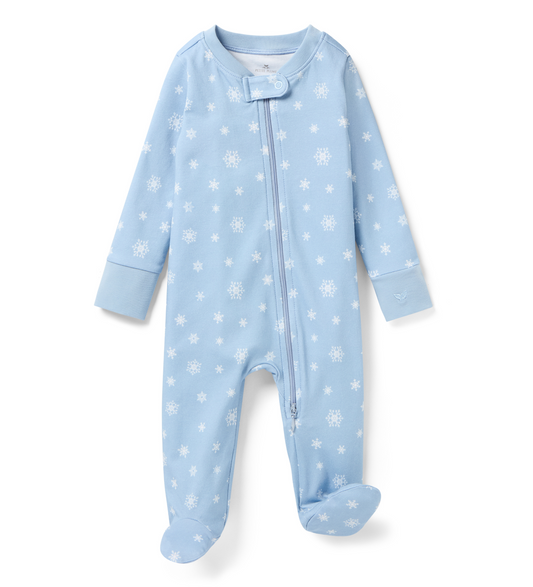 Baby's Pima Romper in Periwinkle Wonderland