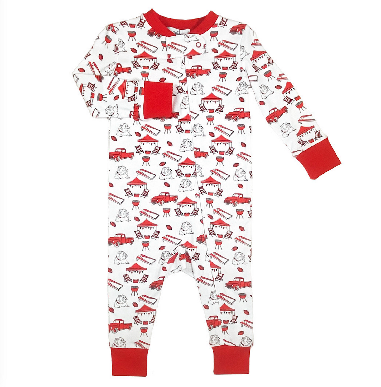 Bulldog Zippered Playsuit