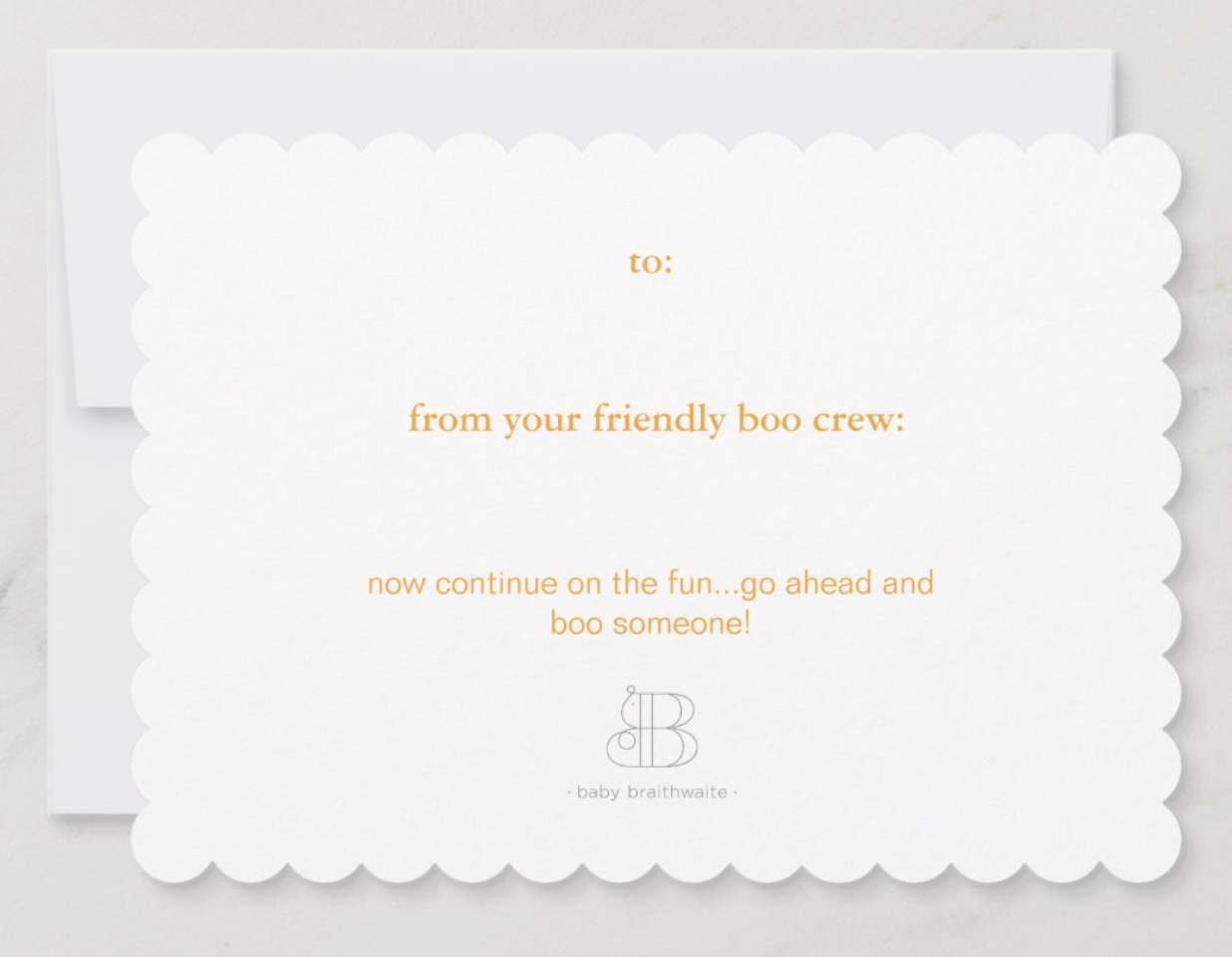 you've been boo'd! enclosure card (limit 3 per client)