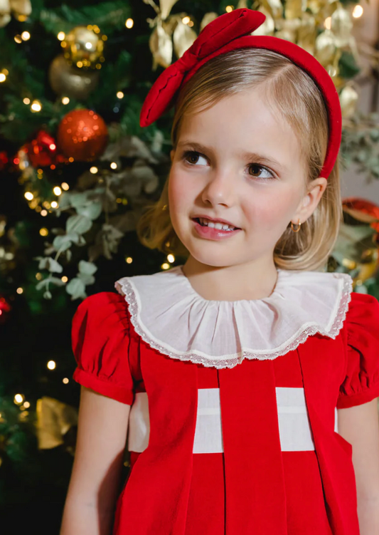 Red Velvet Bow Headband