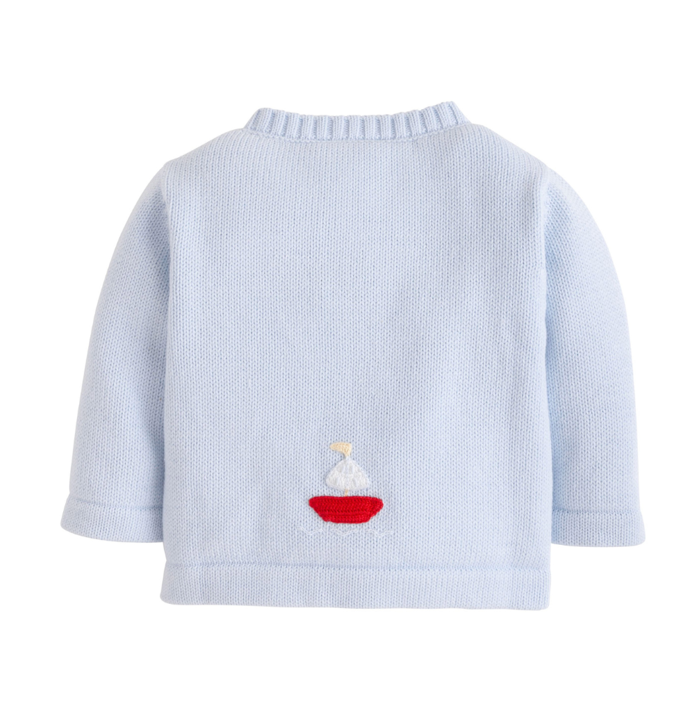 Crochet Cardigan, Sailboat