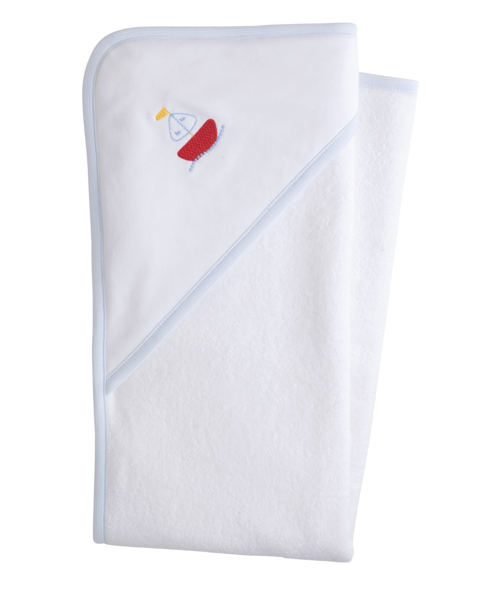 Hooded Towel, Sailboat