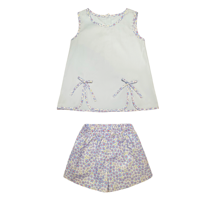 Paige Play Set, Red, White & Bloom Floral