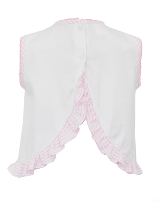 Crab Knit Stripe Bloomer Set with Ruffles