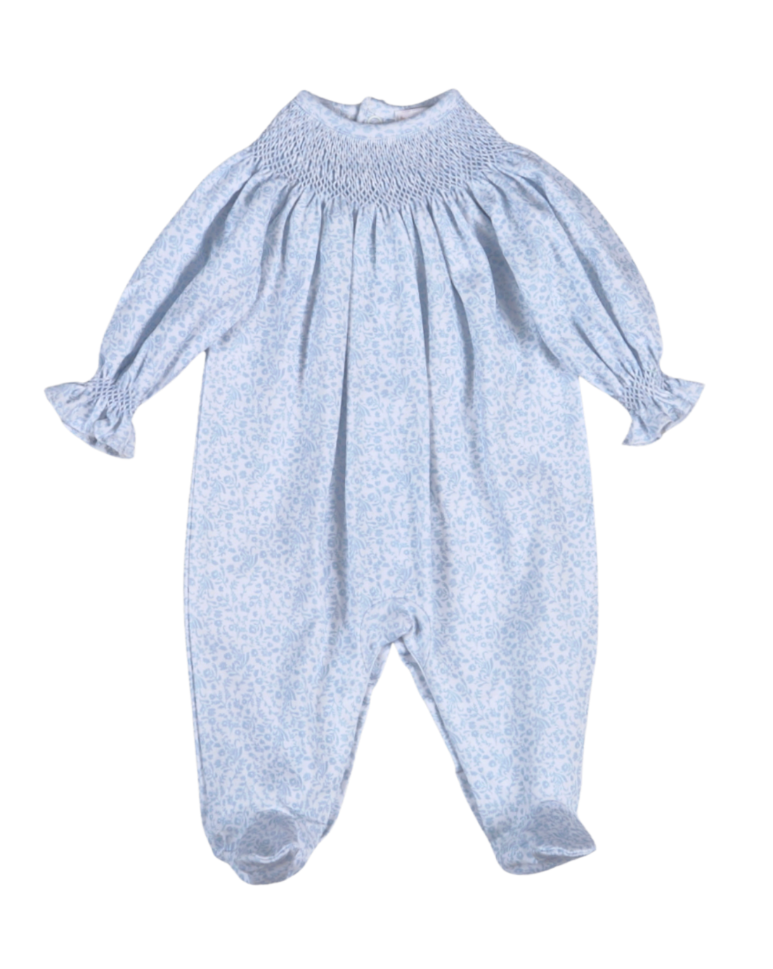 Ivy Floral Hand Smocked Bishop Footie