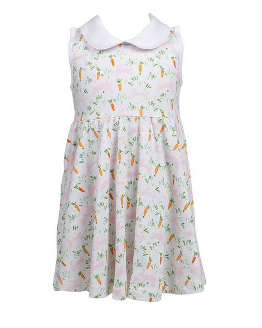 Twirl Sleeveless Printed Playdress, Peeps