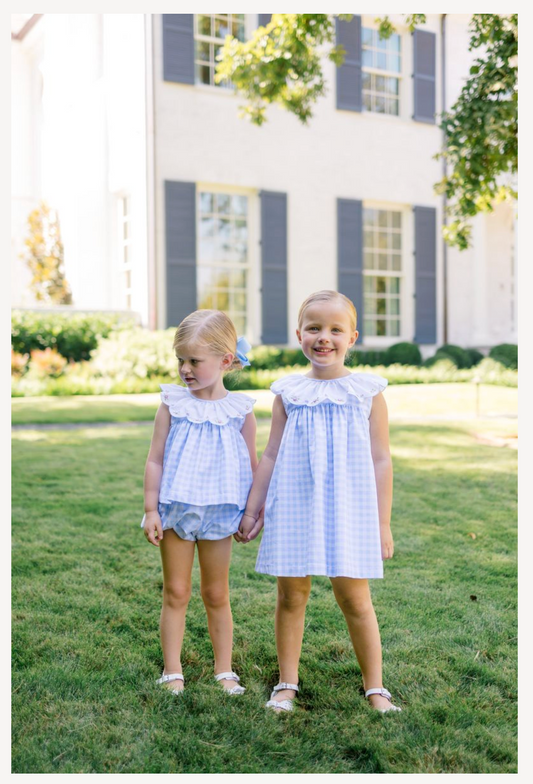 Colby Check Bloomer Set