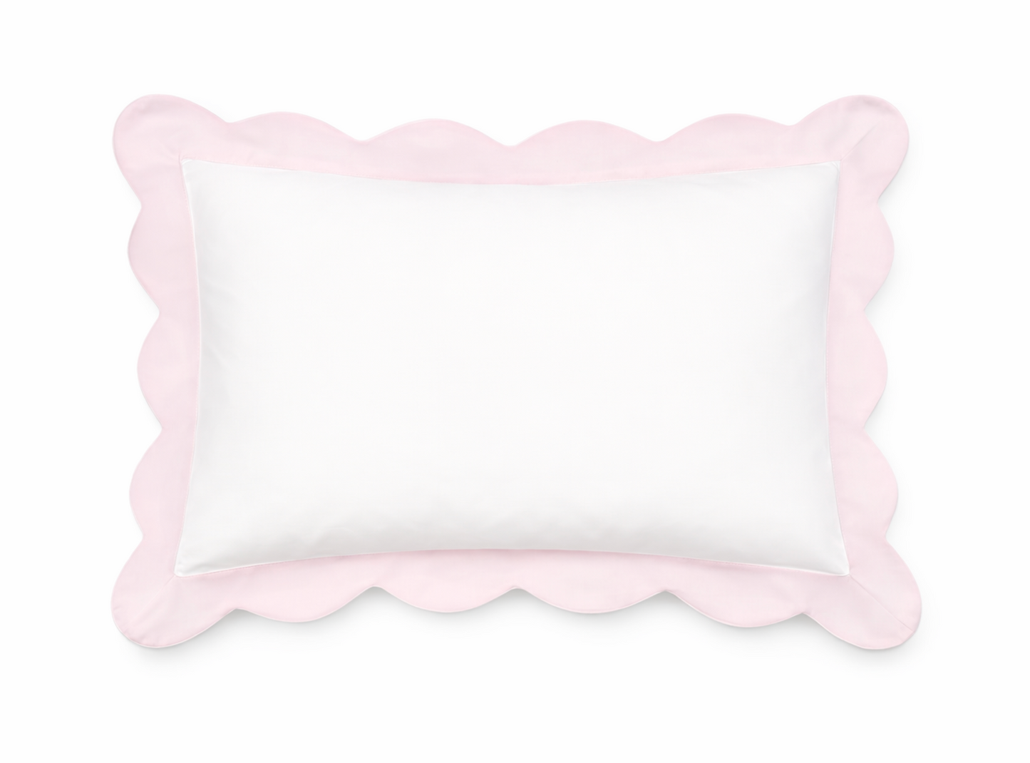 Scalloped Boudoir, Pink Border