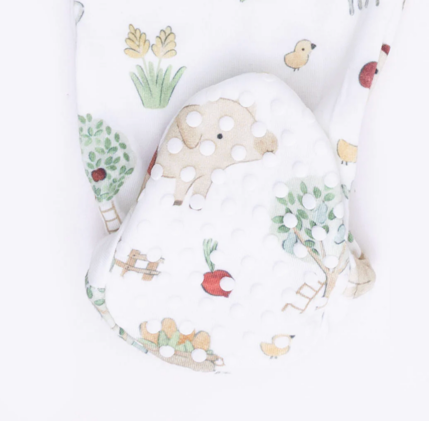 Zippered Footie, Cute Farm Animals