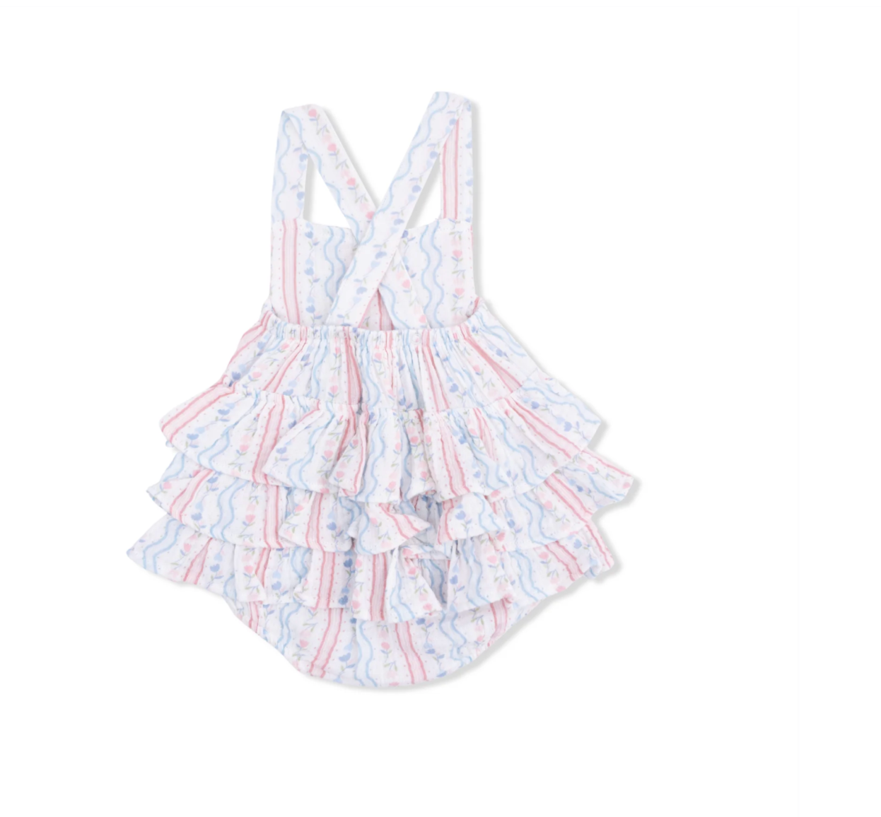 Tulip Stripe Ruffle Sunsuit