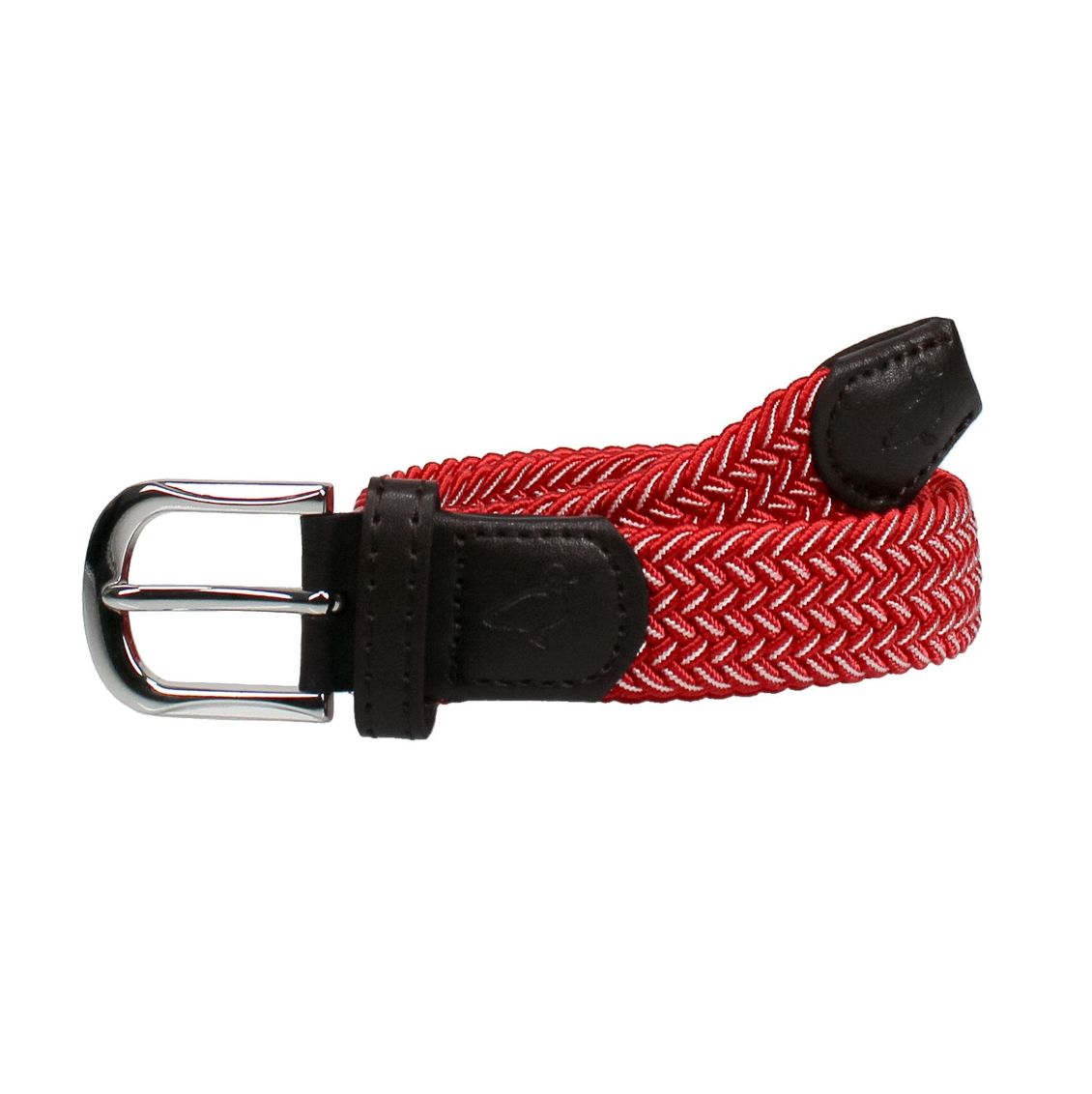 Stretch Belt, Cardinal and White