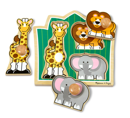 Jumbo Knob Puzzle, Jungle Friends
