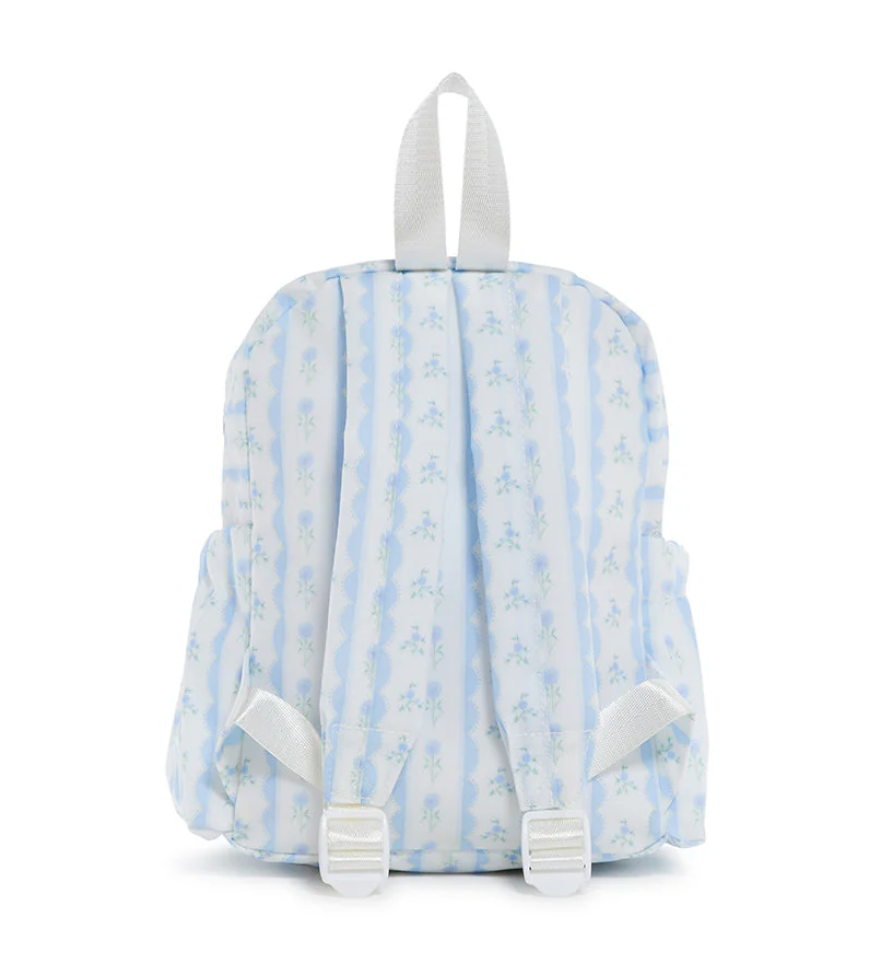 Mini Backer, Ribbon Floral Blue