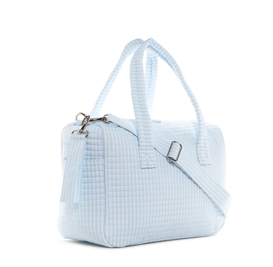 Quilted Stroller Bag, Pimlico Blue Stripe