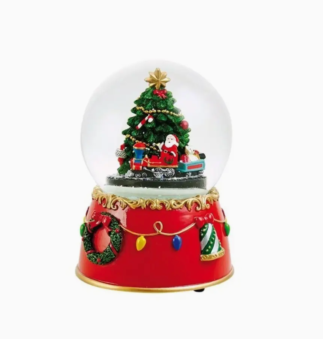 Snow Globe Christmas Tree and Train