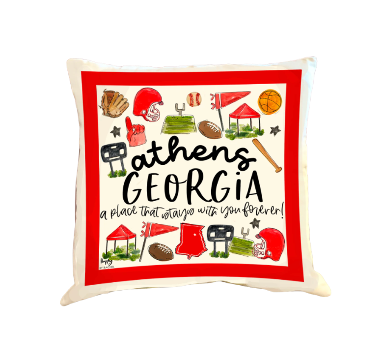 Athens, GA Multi Sport Double Sided Square Pillow
