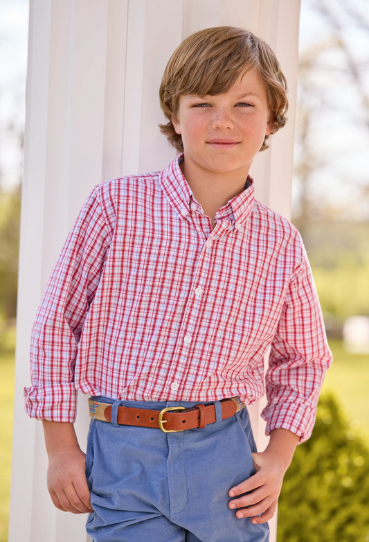 Button Down Shirt, Hartford Plaid