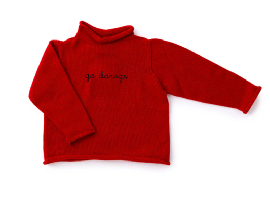 Rollneck Sweater with Go Dawgs
