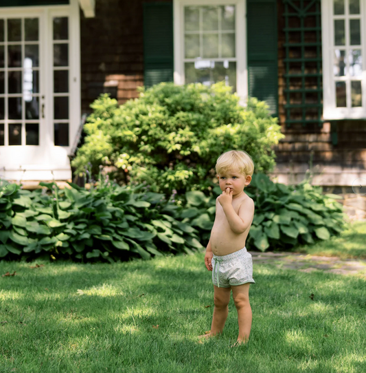Boys Sea Marsh Floral Boardie