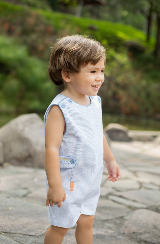 Fishing Lure Ashton Seersucker Shortall