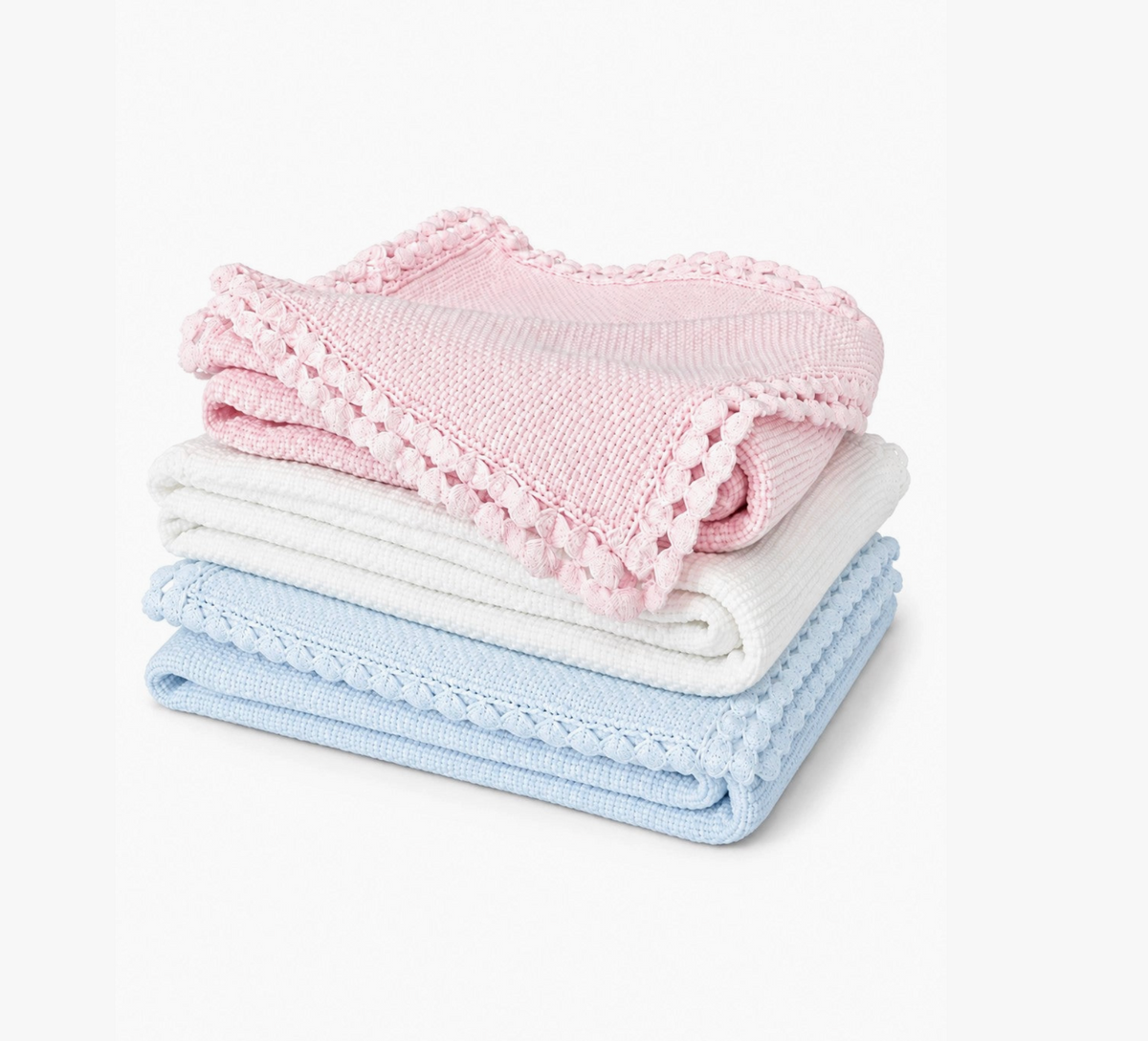 Petit Basketweave with Lace Trim