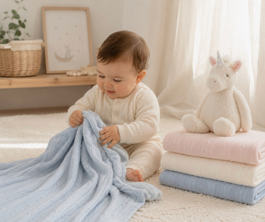Deliciously Soft Cable Knit Blanket