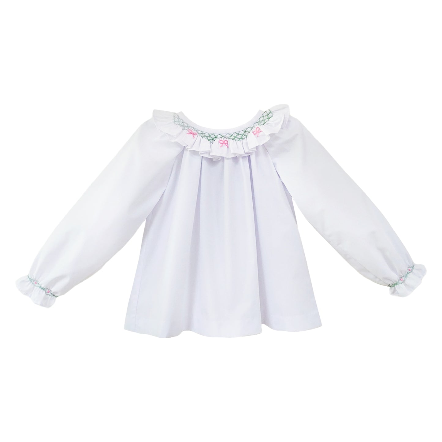 Scarlett Smocked Sweet Bow Blouse