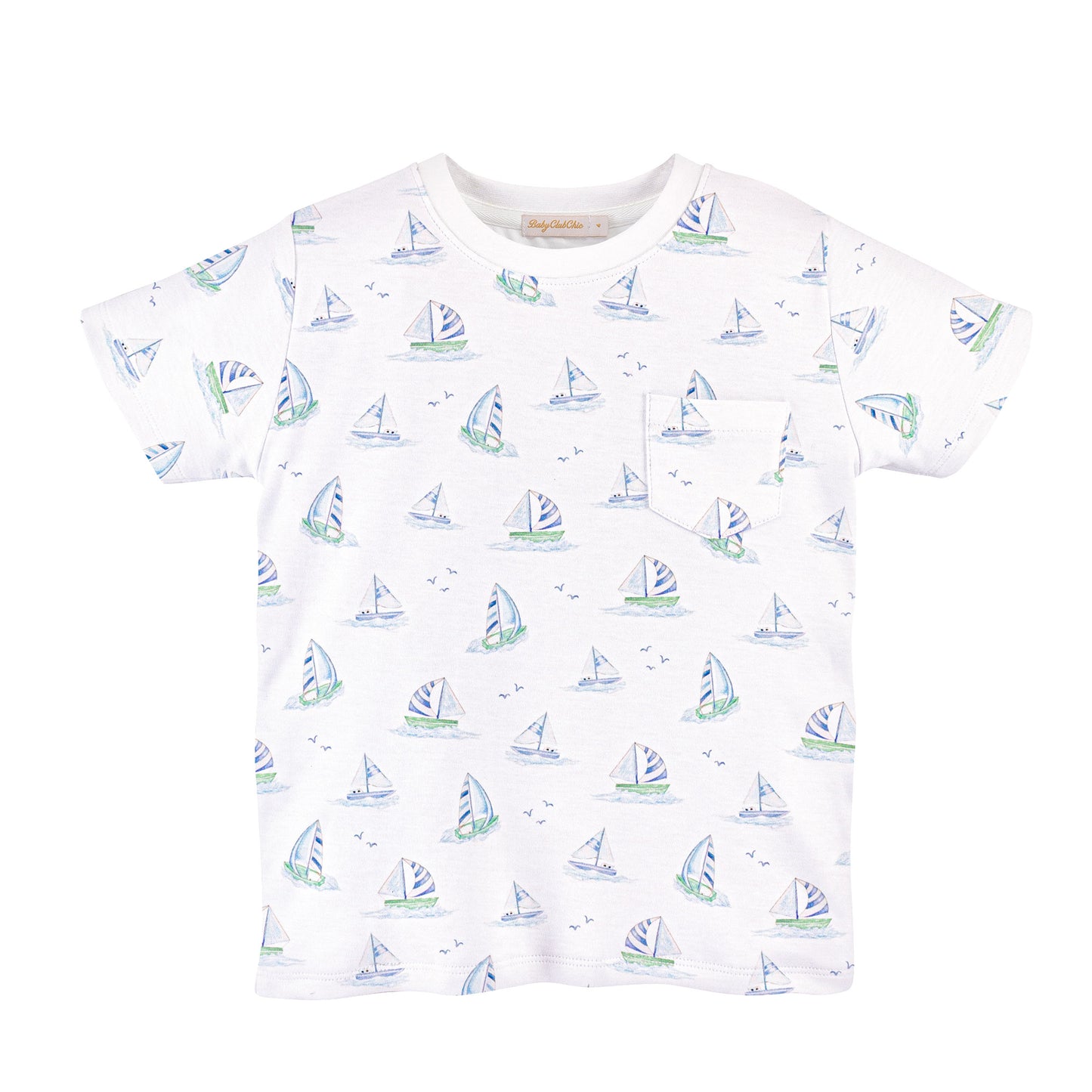 Blue Sails Tee with Pocket