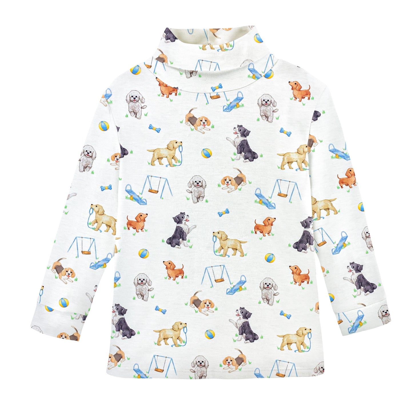 Printed Turtleneck, Doggie Park