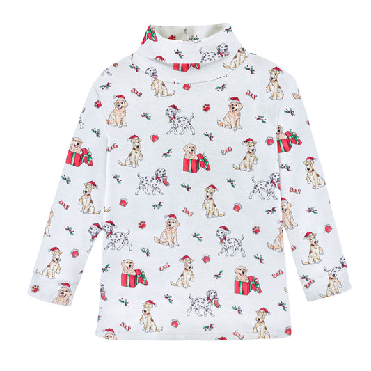 Printed Turtleneck, Holy Doggy Christmas