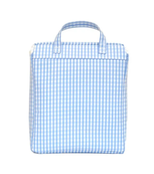 Take Away Insulated Bag, Gingham Sky Blue