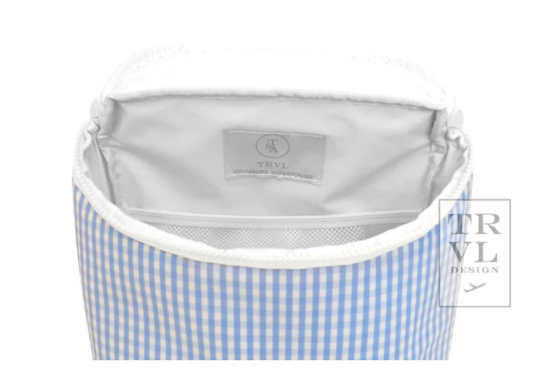 Take Away Insulated Bag, Gingham Sky Blue