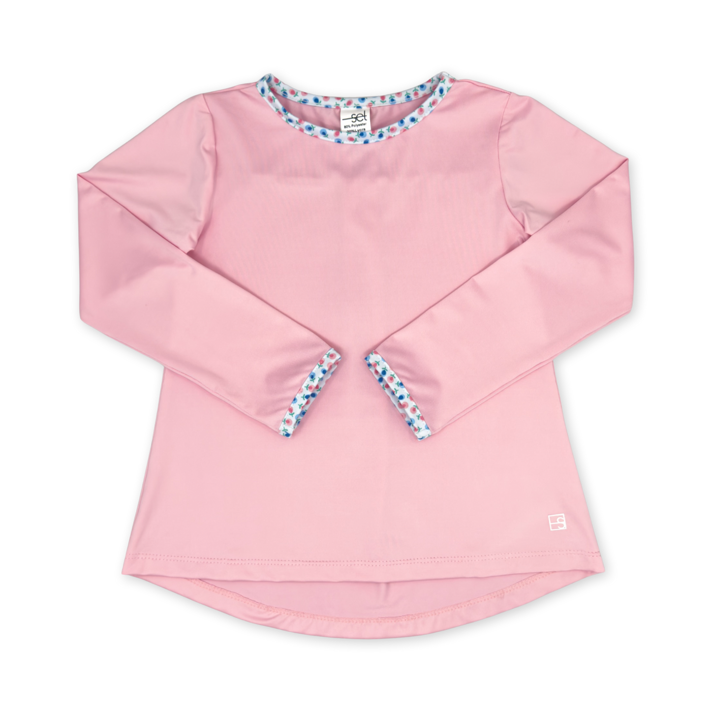 Taylor T Long Sleeve - Cotton Candy Pink, Kindness Blooms