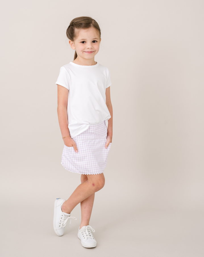 Tiffany Skort - Petal Purple Gingham