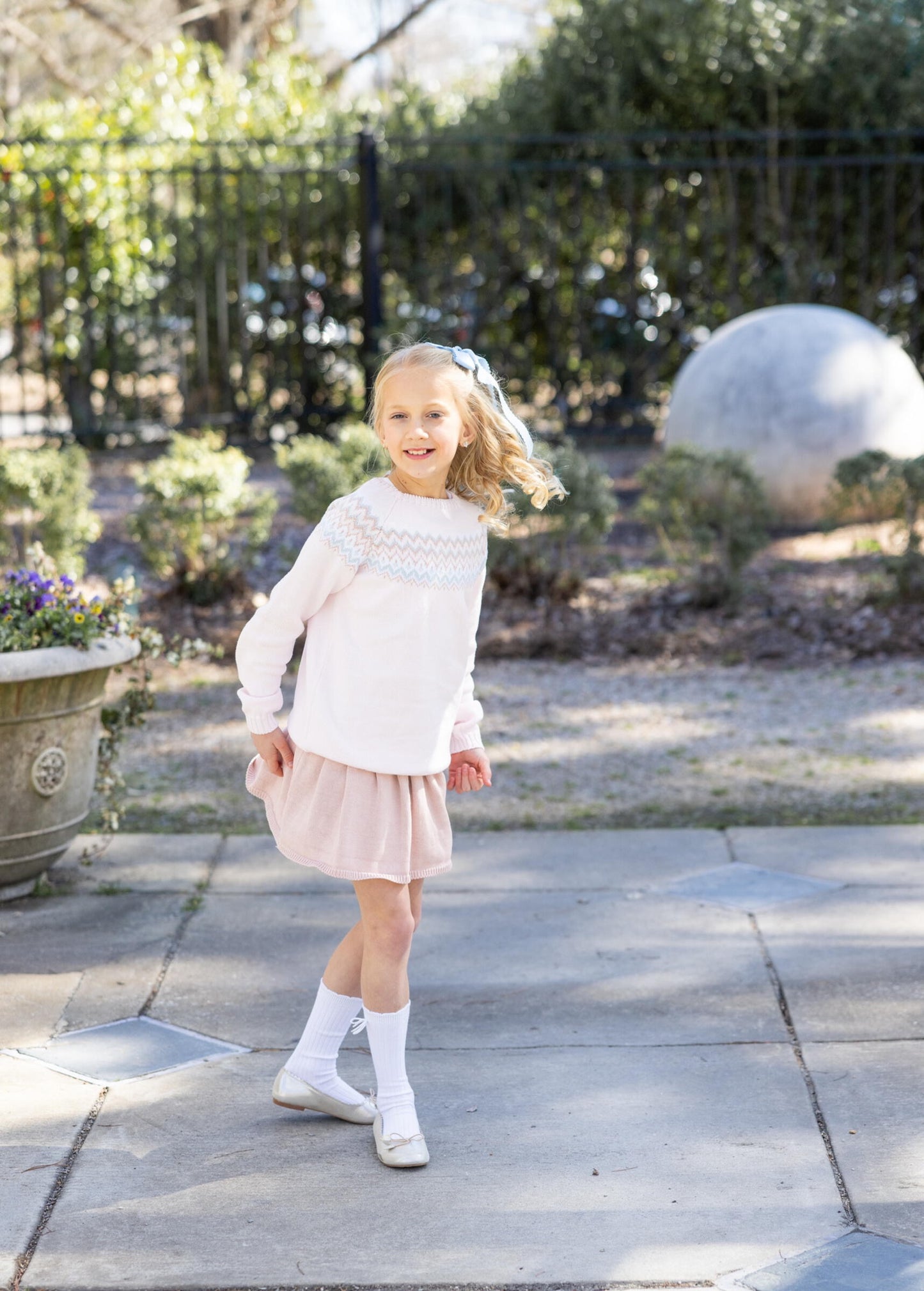 Pink Pleated Skirt